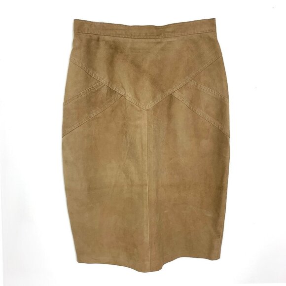 Vintage Danier 90s Y2K Suede Pencil Skirt - Picture 1 of 6